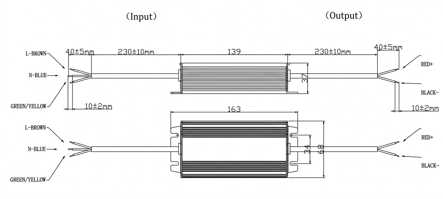 Abmessungen BL-PS-ECO-100-24