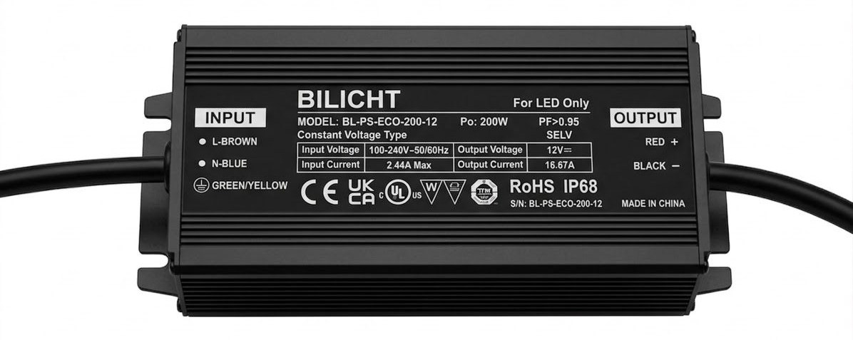 LED Netzteil 12V 200W IP68