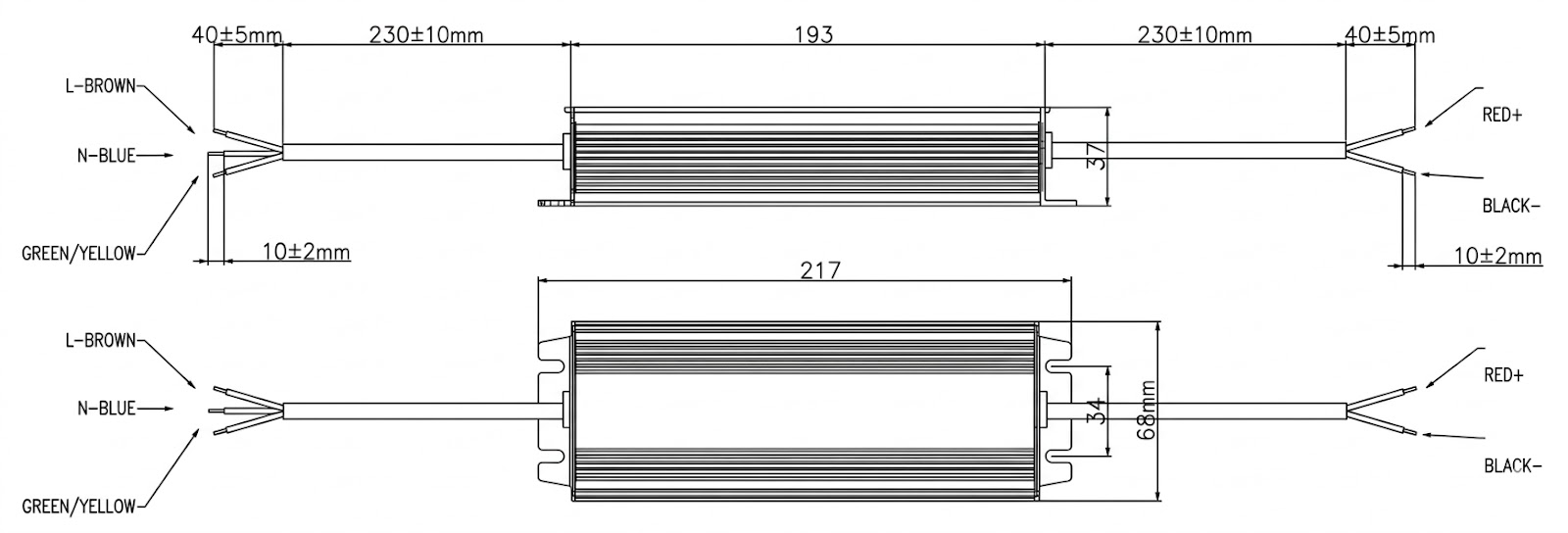 Abmessungen BL-PS-ECO-200-12
