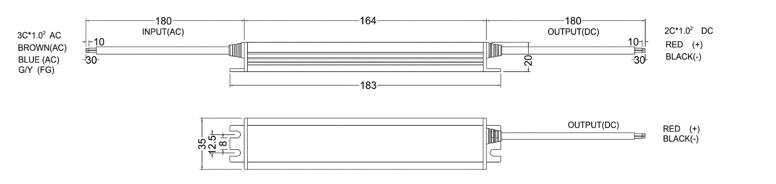 Abmessungen BL-PS-SL-030-24