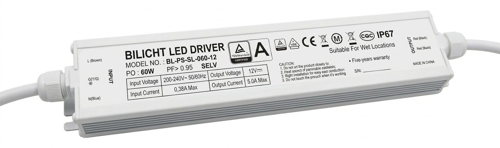 LED Netzteil 12V 60W Slim