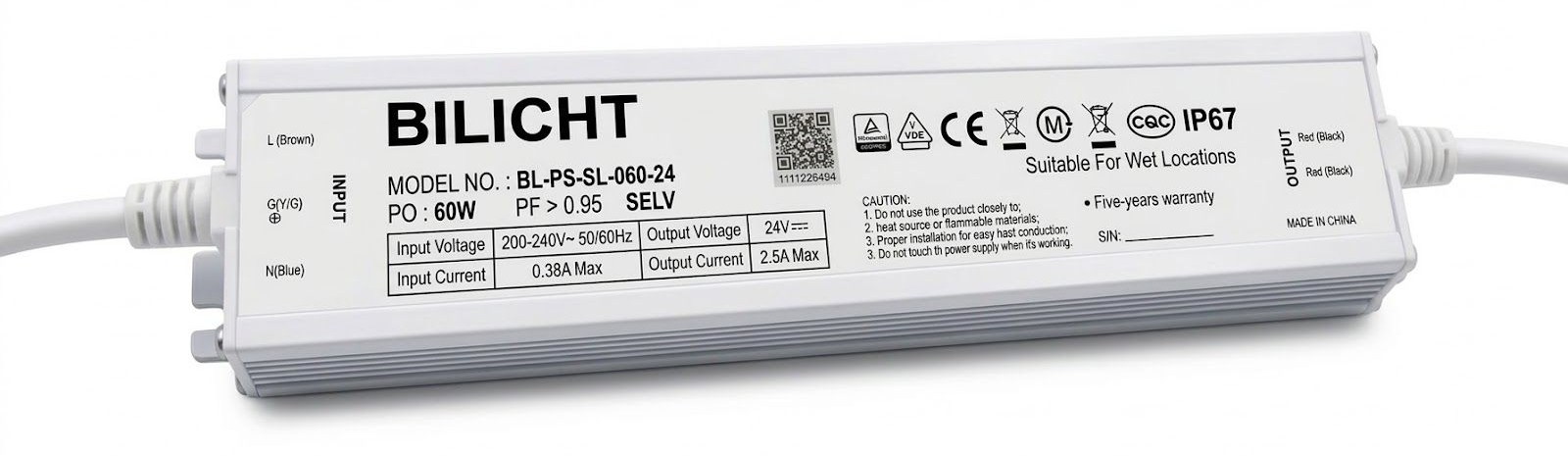 LED Netzteil 24V 60W Slim