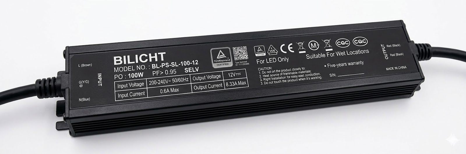 LED Netzteil 12V 100W Slim