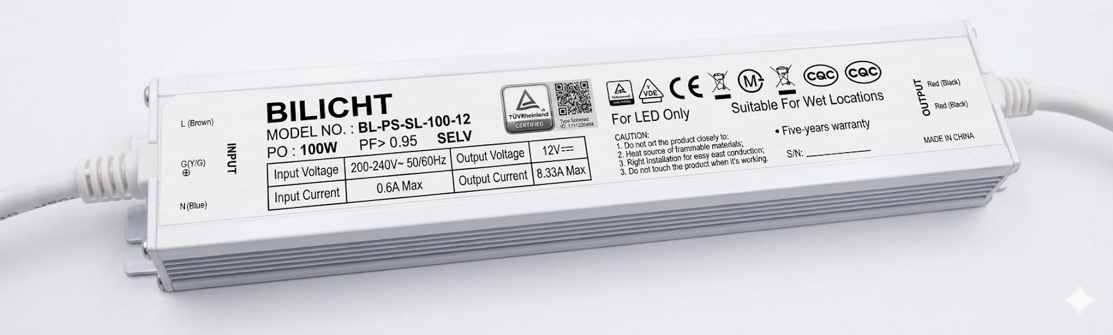 LED Netzteil 12V 100W Slim