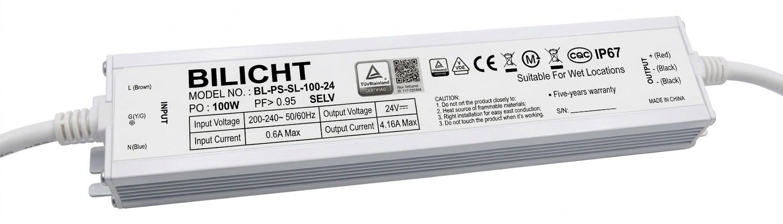 LED Netzteil 24V 100W Slim