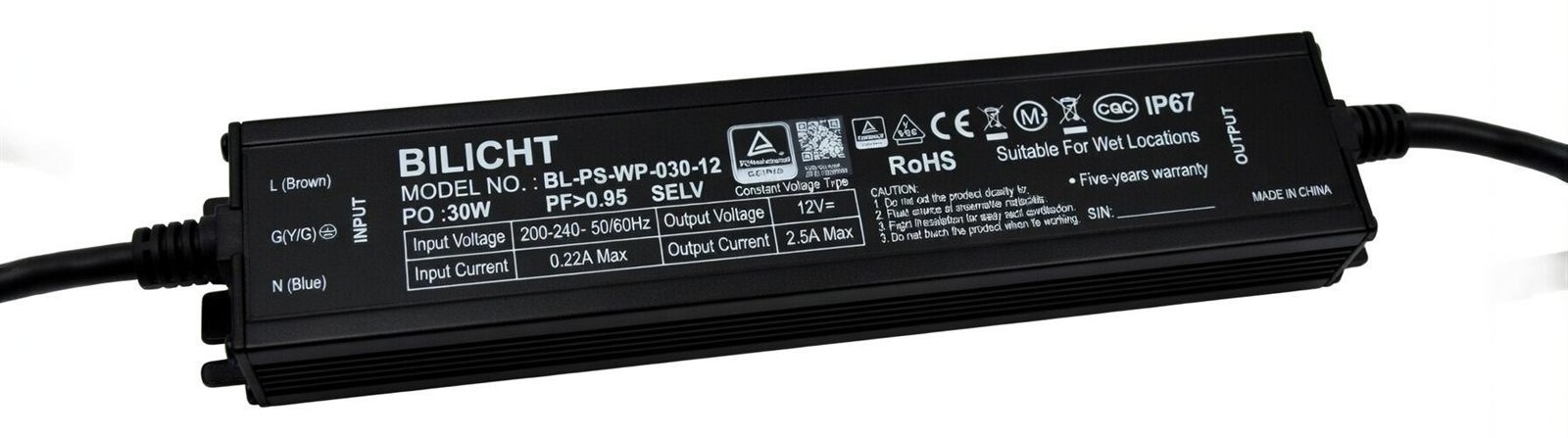 LED Netzteil 12V 30W Waterproof