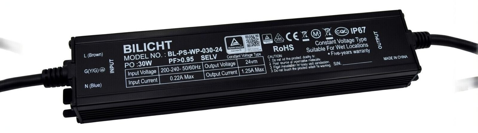 LED Netzteil 24V 30W Waterproof
