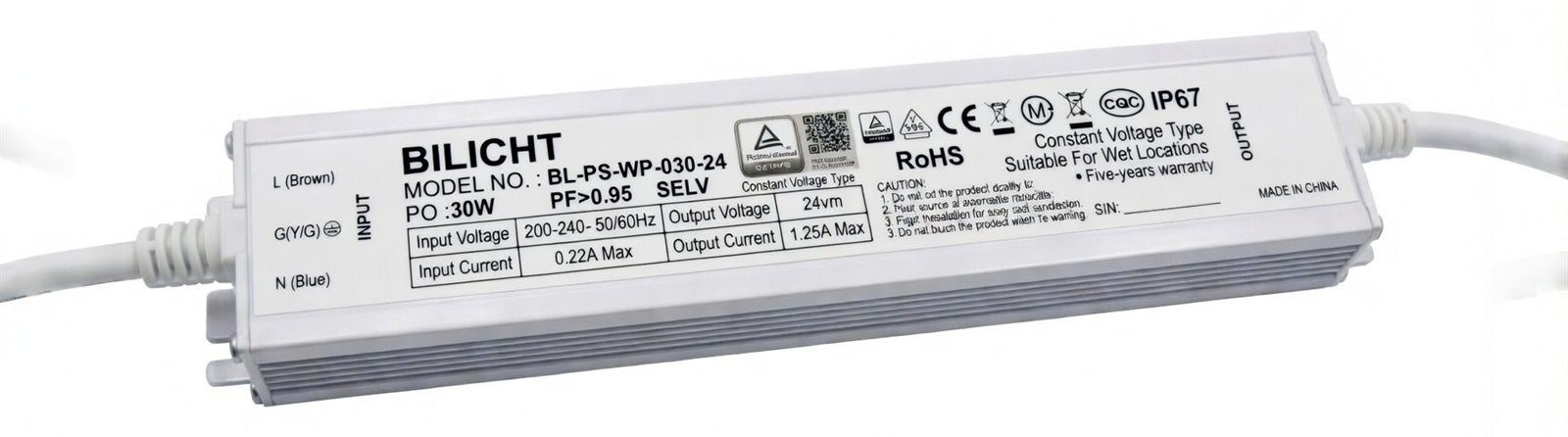 LED Netzteil 24V 30W Waterproof