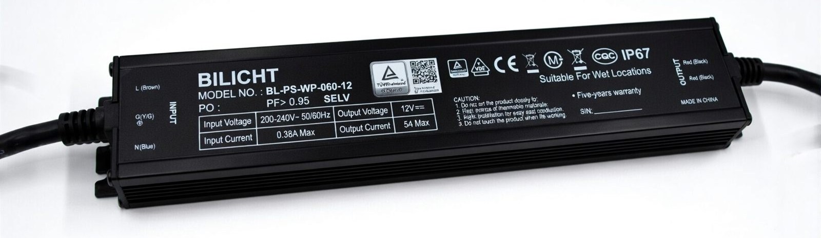 LED Netzteil 12V 60W Waterproof