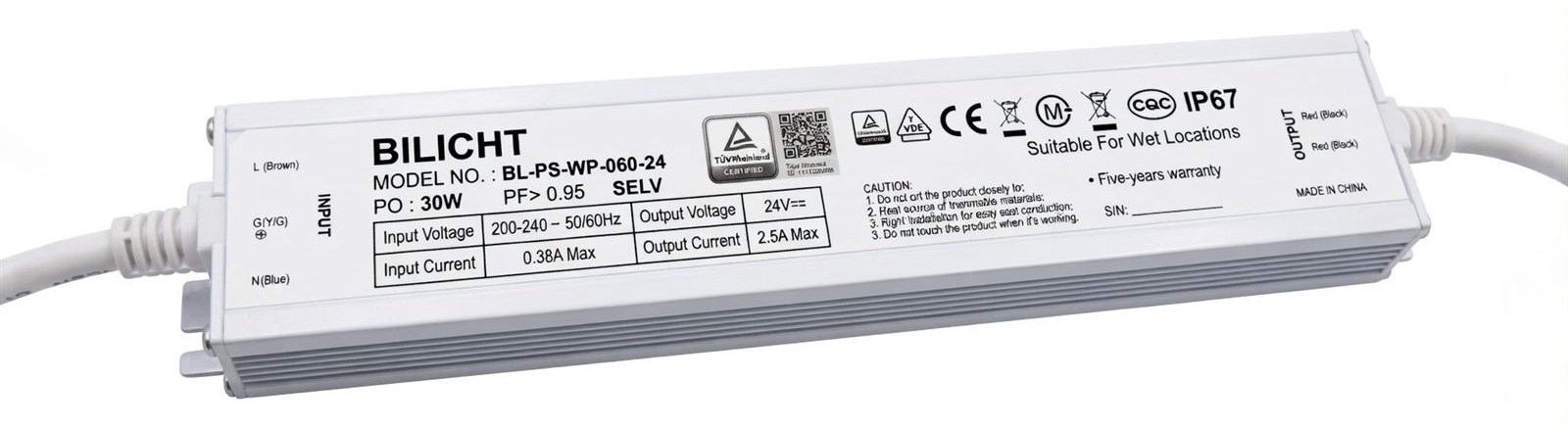 LED Netzteil 24V 60W Waterproof