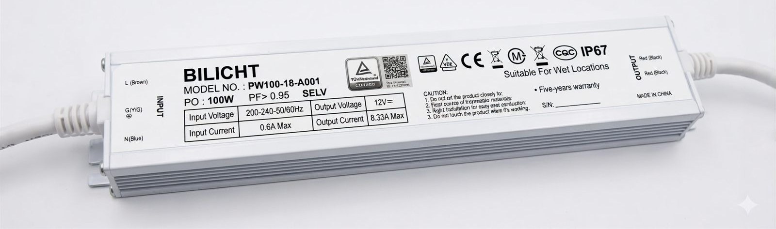 LED Netzteil 12V 100W Waterproof