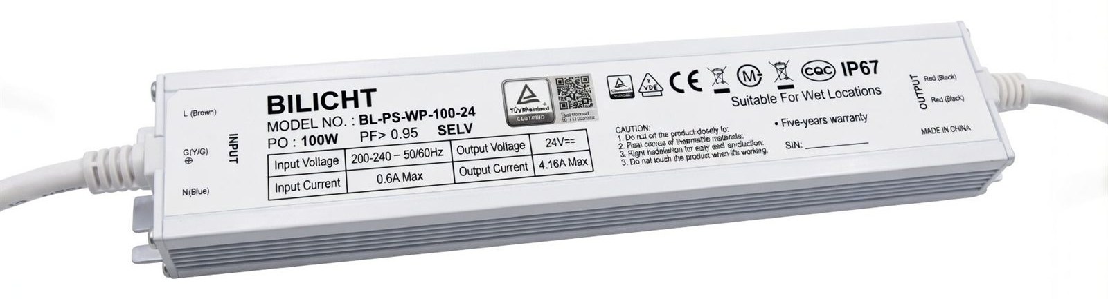 LED Netzteil 24V 100W Waterproof