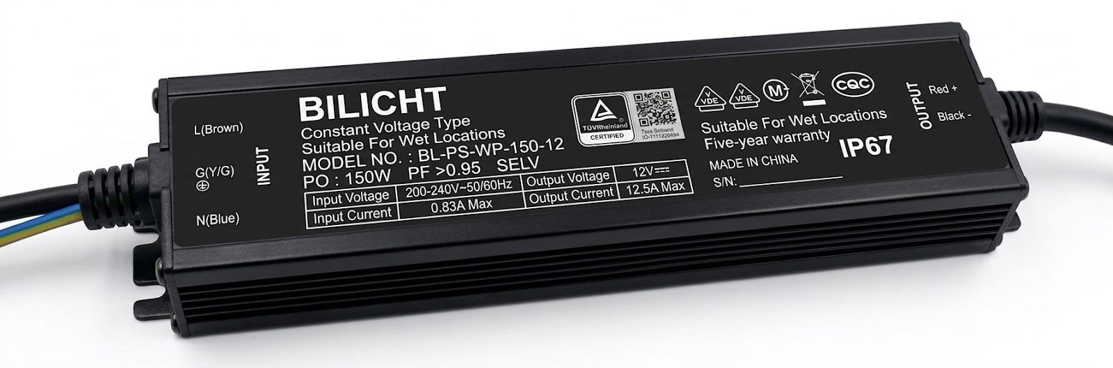 LED Netzteil 12V 150W Waterproof
