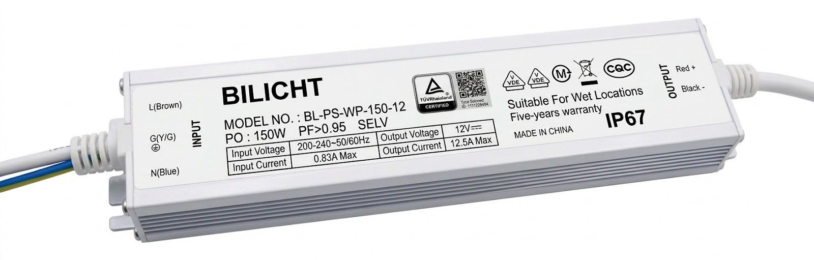 LED Netzteil 12V 150W Waterproof