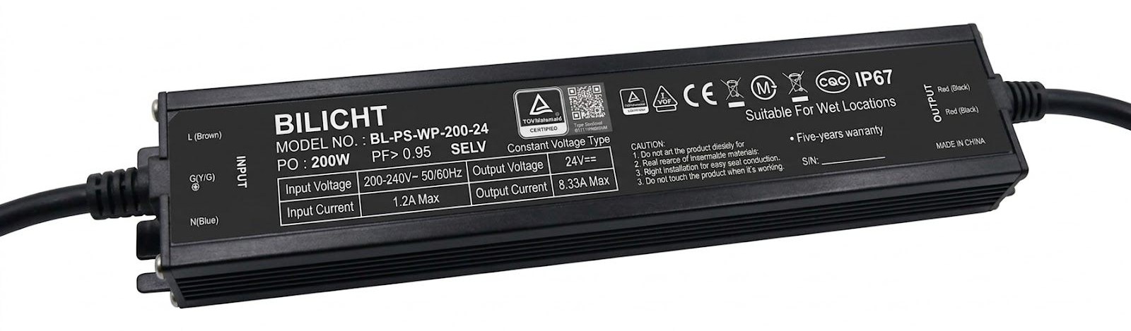 LED Netzteil 24V 200W Waterproof