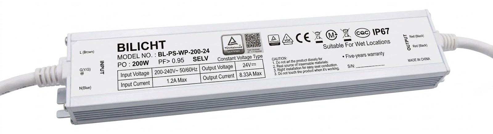 LED Netzteil 24V 200W Waterproof